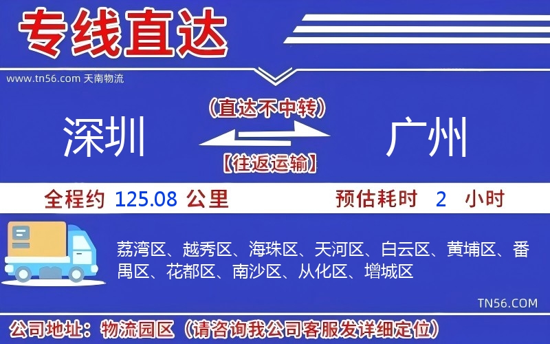 深圳到廣州物流公司