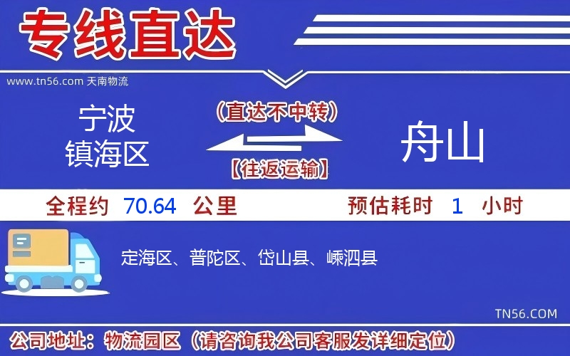 寧波鎮(zhèn)海區(qū)到舟山物流公司