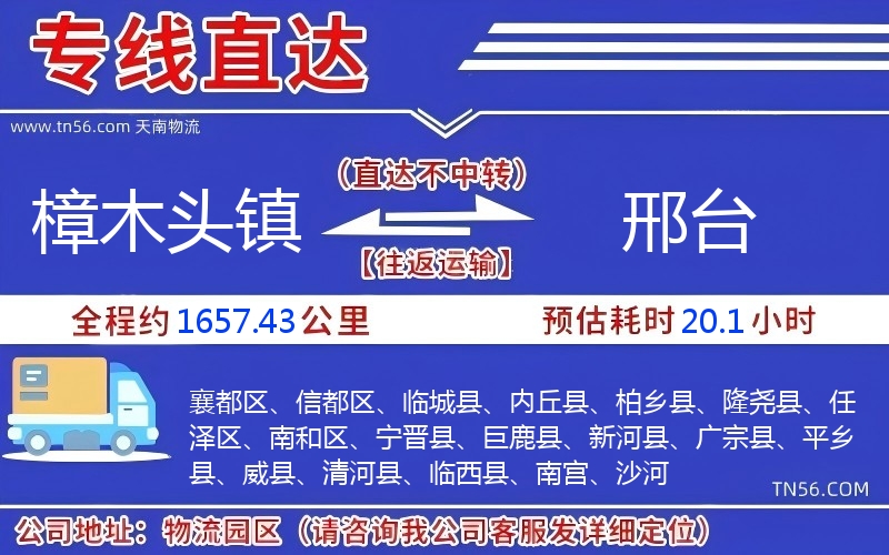 樟木頭鎮(zhèn)到邢臺物流公司