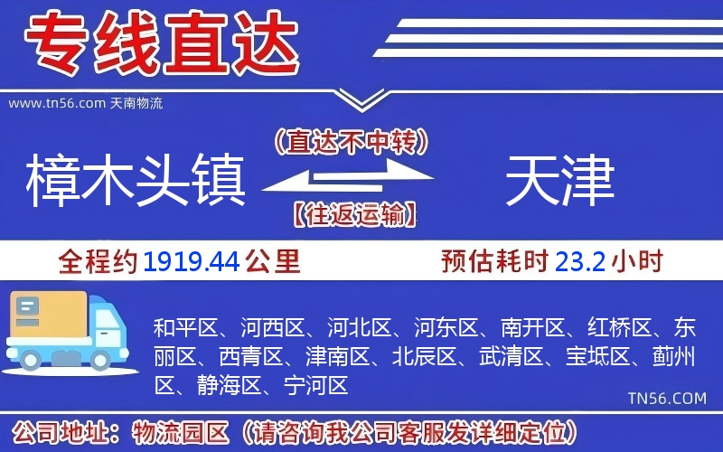 樟木頭鎮(zhèn)到天津物流公司 樟木頭鎮(zhèn)到天津物流公司