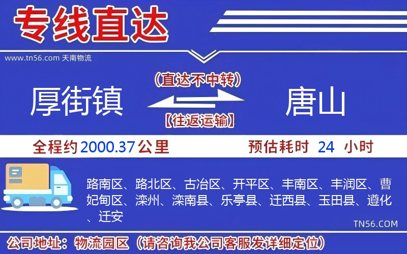 厚街鎮(zhèn)到唐山物流公司