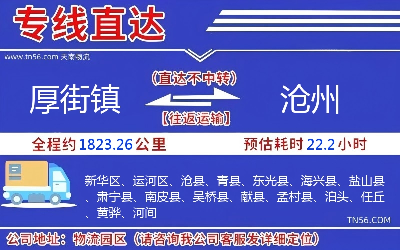 厚街鎮(zhèn)到滄州物流公司
